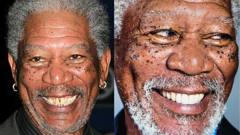 morgan freeman before after